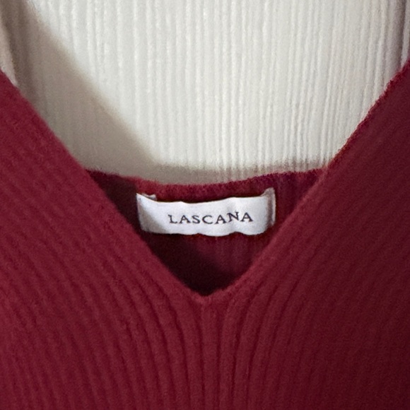 Lascana Deep Red Camisole sweater rubber medium 8/10 - Picture 2 of 4